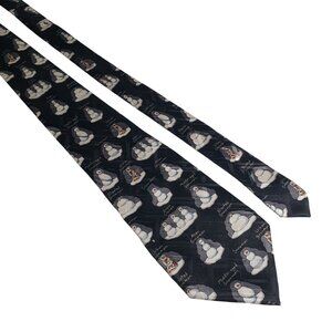 American Greetings Novelty Snowman Necktie Silk Vintage Holiday Humor Christmas